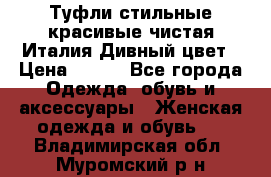 Туфли стильные красивые чистая Италия Дивный цвет › Цена ­ 425 - Все города Одежда, обувь и аксессуары » Женская одежда и обувь   . Владимирская обл.,Муромский р-н